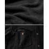 imageCOOFANDY Mens Polar Fleece Shacket Long Sleeve Casual Button Down Shirt Jacket with PocketsBlack