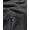 imageCOOFANDY Mens Polar Fleece Shacket Long Sleeve Casual Button Down Shirt Jacket with PocketsDark Grey
