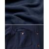 imageCOOFANDY Mens Polar Fleece Shacket Long Sleeve Casual Button Down Shirt Jacket with PocketsDark Navy