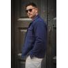 imageCOOFANDY Mens Polar Fleece Shacket Long Sleeve Casual Button Down Shirt Jacket with PocketsDark Navy
