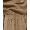imageCOOFANDY Mens Polar Fleece Shacket Long Sleeve Casual Button Down Shirt Jacket with PocketsKhaki