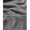 imageCOOFANDY Mens Polar Fleece Shacket Long Sleeve Casual Button Down Shirt Jacket with PocketsLight Grey