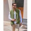imageCOOFANDY Mens Polar Fleece Vest Lightweight Sleeveless Jacket Warm Zip up Outerwear Vests with Zipper Pockets for HikingArmy Green