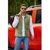 imageCOOFANDY Mens Polar Fleece Vest Lightweight Sleeveless Jacket Warm Zip up Outerwear Vests with Zipper Pockets for HikingArmy Green