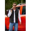 imageCOOFANDY Mens Polar Fleece Vest Lightweight Sleeveless Jacket Warm Zip up Outerwear Vests with Zipper Pockets for HikingBlack