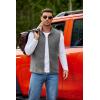 imageCOOFANDY Mens Polar Fleece Vest Lightweight Sleeveless Jacket Warm Zip up Outerwear Vests with Zipper Pockets for HikingHeather Grey