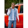 imageCOOFANDY Mens Polar Fleece Vest Lightweight Sleeveless Jacket Warm Zip up Outerwear Vests with Zipper Pockets for HikingLake Blue
