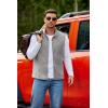 imageCOOFANDY Mens Polar Fleece Vest Lightweight Sleeveless Jacket Warm Zip up Outerwear Vests with Zipper Pockets for HikingLight Grey