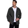 imageCOOFANDY Mens Rain Jacket Waterproof With Hood Lightweight Packable Shell Raincoat Windbreaker For Cycling Golf Travel1black
