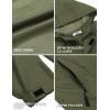 imageCOOFANDY Mens Rain Jacket Waterproof With Hood Lightweight Packable Shell Raincoat Windbreaker For Cycling Golf TravelArmy Green