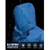 imageCOOFANDY Mens Rain Jacket Waterproof With Hood Lightweight Packable Shell Raincoat Windbreaker For Cycling Golf TravelBlue