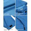 imageCOOFANDY Mens Rain Jacket Waterproof With Hood Lightweight Packable Shell Raincoat Windbreaker For Cycling Golf TravelBlue