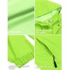 imageCOOFANDY Mens Rain Jacket Waterproof With Hood Lightweight Packable Shell Raincoat Windbreaker For Cycling Golf TravelLime Green