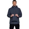 imageCOOFANDY Mens Rain Jacket Waterproof With Hood Lightweight Packable Shell Raincoat Windbreaker For Cycling Golf TravelNavy Blue