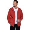 imageCOOFANDY Mens Rain Jacket Waterproof With Hood Lightweight Packable Shell Raincoat Windbreaker For Cycling Golf TravelRed
