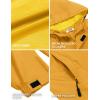 imageCOOFANDY Mens Rain Jacket Waterproof With Hood Lightweight Packable Shell Raincoat Windbreaker For Cycling Golf TravelYellow