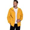 imageCOOFANDY Mens Rain Jacket Waterproof With Hood Lightweight Packable Shell Raincoat Windbreaker For Cycling Golf TravelYellow