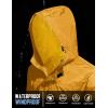 imageCOOFANDY Mens Rain Jacket Waterproof With Hood Lightweight Packable Shell Raincoat Windbreaker For Cycling Golf TravelYellow