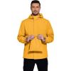 imageCOOFANDY Mens Rain Jacket Waterproof With Hood Lightweight Packable Shell Raincoat Windbreaker For Cycling Golf TravelYellow