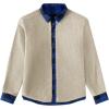 imageCOOFANDY Mens Sherpa Lined Flannel Shirt Jacket Long Sleeve Button Up Fleece Plaid ShirtsBlueBlack