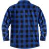 imageCOOFANDY Mens Sherpa Lined Flannel Shirt Jacket Long Sleeve Button Up Fleece Plaid ShirtsBlueBlack