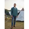 imageCOOFANDY Mens Sherpa Lined Flannel Shirt Jacket Long Sleeve Button Up Fleece Plaid ShirtsGreen