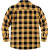 imageCOOFANDY Mens Sherpa Lined Flannel Shirt Jacket Long Sleeve Button Up Fleece Plaid ShirtsYellowBlack