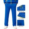 imageCOOFANDY Mens Tracksuits 2 Piece Athletic Track Suit Jogging Running Sweatsuits Casual Warm Full Zip Sports SetRoyal Bluegreen