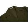 imageCOOFANDY Mens Trench Coat Notched Collar Single Breasted Peacoat Winter Overcoat With PocketsOlive Green