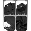 imageCOOFANDY Mens Zip Up Sweatshirt Mock Neck Quilted Jacket Casual Lightweight Sweater Jackets with PocketBlack
