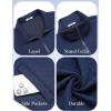 imageCOOFANDY Mens Zip Up Sweatshirt Mock Neck Quilted Jacket Casual Lightweight Sweater Jackets with PocketNavy Blue