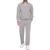 imageCOOFANDY Mens 2 Piece Tracksuit Casual Sweatsuits Full Zip Track Suits Jogging Athletic Suit SetsLight Grey