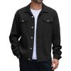 imageCOOFANDY Mens Cotton Denim Jacket Lightweight Trucker Jackets Casual Washed Jean JacketAblack