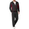 Dark Grey+wine Red