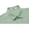 imageCOOFANDY Mens Button Down Shirt Short Sleeve Dress Shirt Casual Beach Summer Wedding ShirtLight Greenflower