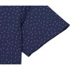 imageCOOFANDY Mens Button Down Shirt Short Sleeve Dress Shirt Casual Beach Summer Wedding ShirtNavy Blueanchor