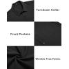 imageCOOFANDY Mens Casual Button Down Shirts Short Sleeve Summer Beach Vacation Untucked Dress Shirts with PocketBlack