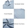 imageCOOFANDY Mens Casual Button Down Shirts Short Sleeve Summer Beach Vacation Untucked Dress Shirts with PocketBlue