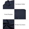 imageCOOFANDY Mens Casual Button Down Shirts Short Sleeve Summer Beach Vacation Untucked Dress Shirts with PocketNavy Blue