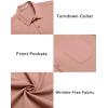 imageCOOFANDY Mens Casual Button Down Shirts Short Sleeve Summer Beach Vacation Untucked Dress Shirts with PocketPink