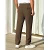 imageCOOFANDY Mens Casual Pants Elastic Waist Chino Pants Lightweight Drawstring Pants with PocketsBrown