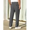 imageCOOFANDY Mens Casual Pants Elastic Waist Chino Pants Lightweight Drawstring Pants with PocketsDark Gray