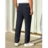 imageCOOFANDY Mens Casual Pants Elastic Waist Chino Pants Lightweight Drawstring Pants with PocketsNavy Blue