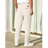 imageCOOFANDY Mens Casual Pants Elastic Waist Chino Pants Lightweight Drawstring Pants with PocketsOffwhite