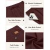 imageCOOFANDY Mens Casual Pants Elastic Waist Chino Pants Lightweight Drawstring Pants with PocketsWine Red