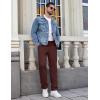 imageCOOFANDY Mens Casual Pants Elastic Waist Chino Pants Lightweight Drawstring Pants with PocketsWine Red
