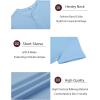 imageCOOFANDY Mens Henley Shirts Short Sleeve Casual Tee Summer Button Henley Soild T ShirtsLight Blue