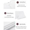 imageCOOFANDY Mens Henley Shirts Short Sleeve Casual Tee Summer Button Henley Soild T ShirtsWhite