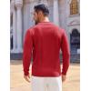 imageCOOFANDY Mens Knit Polo Sweaters Long Sleeve Vintage Polos Casual Dress Pullover Old Money TopsRed