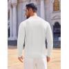 imageCOOFANDY Mens Knit Polo Sweaters Long Sleeve Vintage Polos Casual Dress Pullover Old Money TopsWhite